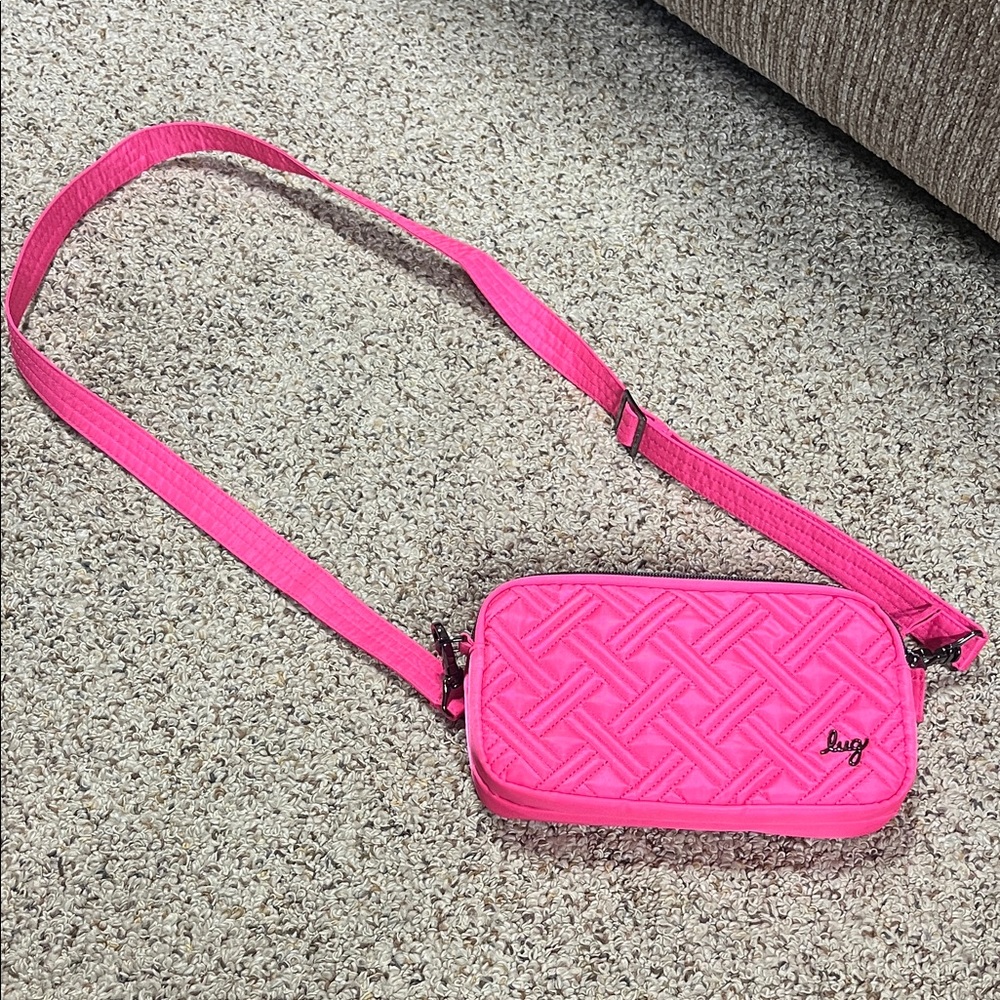 lug Hot Pink Quilted Crossbody/belt Bag
